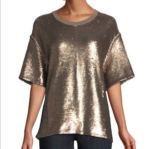 Cinq a Sept sequin T-shirt